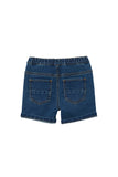 Stone Wash Denim Shorts