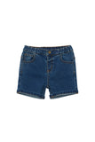 Stone Wash Denim Shorts