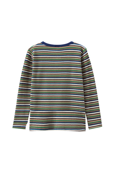 Waffle Stripe Henley Tee