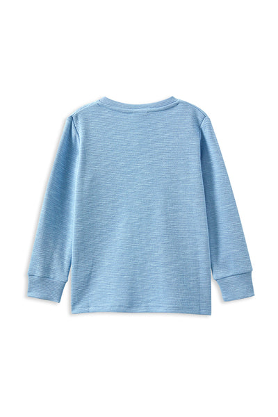 Pale Blue Henley Tee