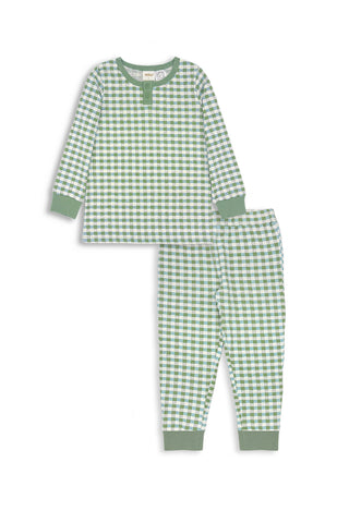 L/S Pyjamas | Gingham Henley