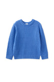Blue Cable Knit Jumper
