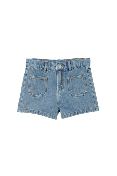 Utility Denim Shorts