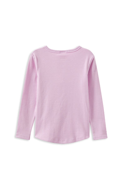 Blush L/S Henley Tee