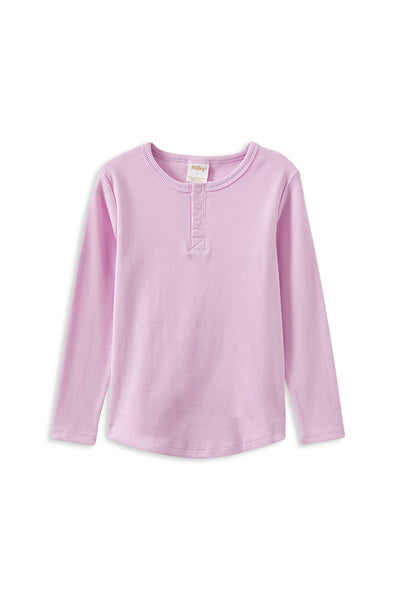 Blush L/S Henley Tee