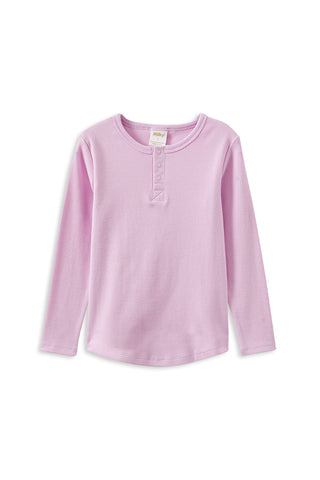 Blush L/S Henley Tee