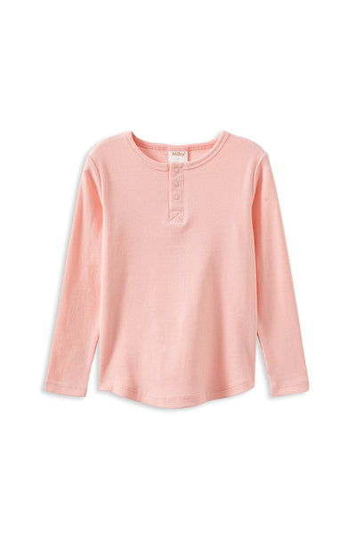 Whisper Rose Henley Tee