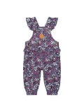 Midnight Flower Garden Frill Overall