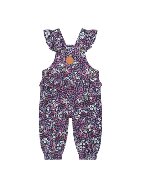 Midnight Flower Garden Frill Overall