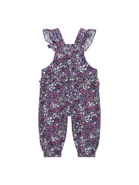 Midnight Flower Garden Frill Overall