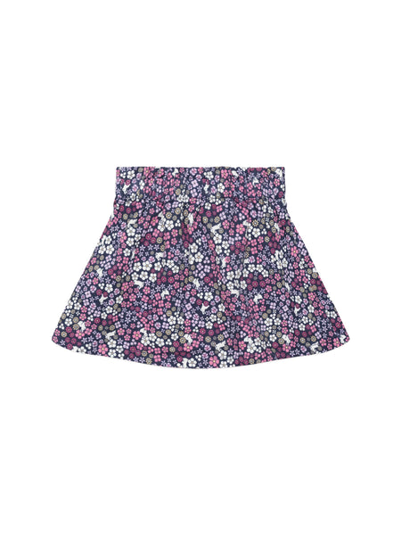 Midnight Flower Garden Cord Skirt
