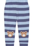 Furry Hux Bear Blue Stripe Leggings