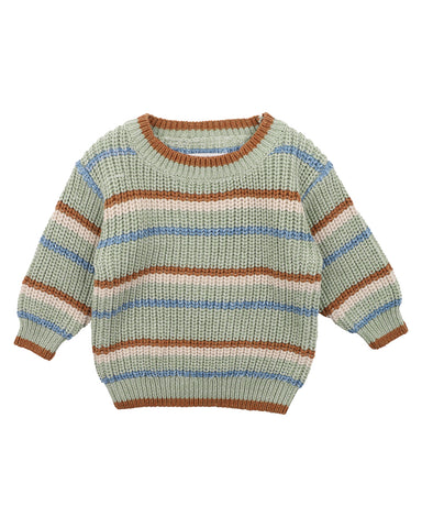 Bug Stripe Knitted Jumper