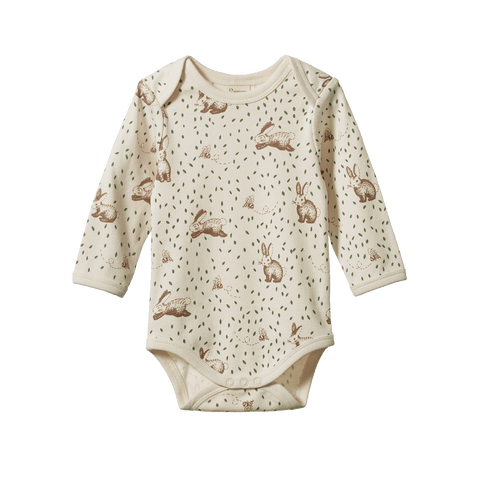 L/S Bodysuit | Rabbitty Print