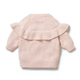 Knitted Ruffle Jumper | Pink