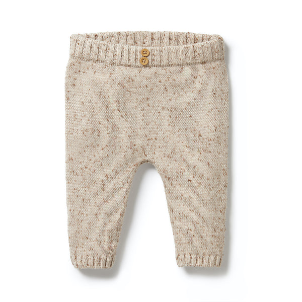 Knitted Legging | Almond Fleck