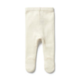 Knitted Legging w/Feet | Ecru