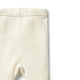 Knitted Legging w/Feet | Ecru