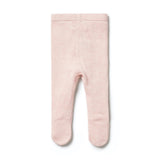 Knitted Legging w/Feet | Pink
