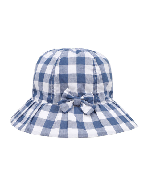 Hallie Sun Hat | Blue Check