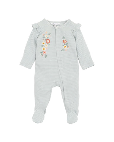 Lyla Stripe Zip Onesie