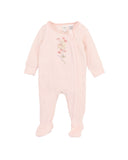 Nancy Velour L/S Zip Onesie
