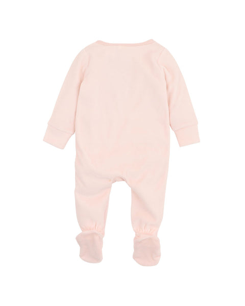 Nancy Velour L/S Zip Onesie