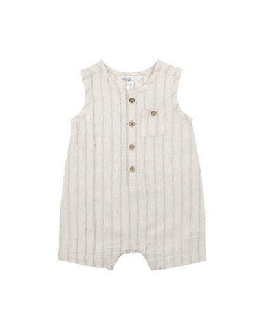 Milo Linen Stripe Romper