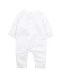 Liam Linen Blend Romper | Ivory