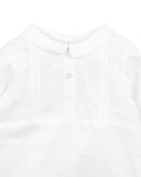 Liam Linen Blend Romper | Ivory