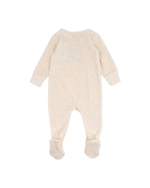 Mateo Velour L/S Zip Onesie