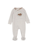 Mateo Stripe L/S Zip Onesie