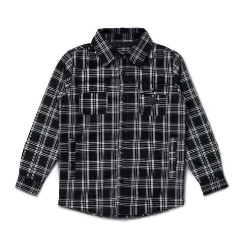 Outback Shacket | Black Check