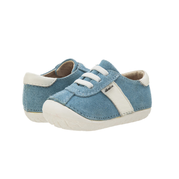 Vintage Pave | Sky Blue Suede/White