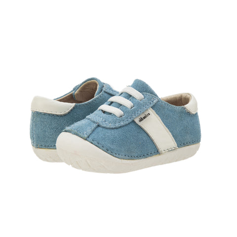 Vintage Pave | Sky Blue Suede/White