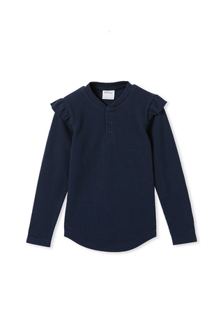 Henley Top | Midnight Blue