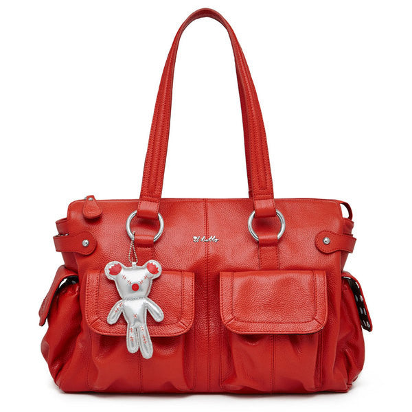 Mia Leather Nappy Bag