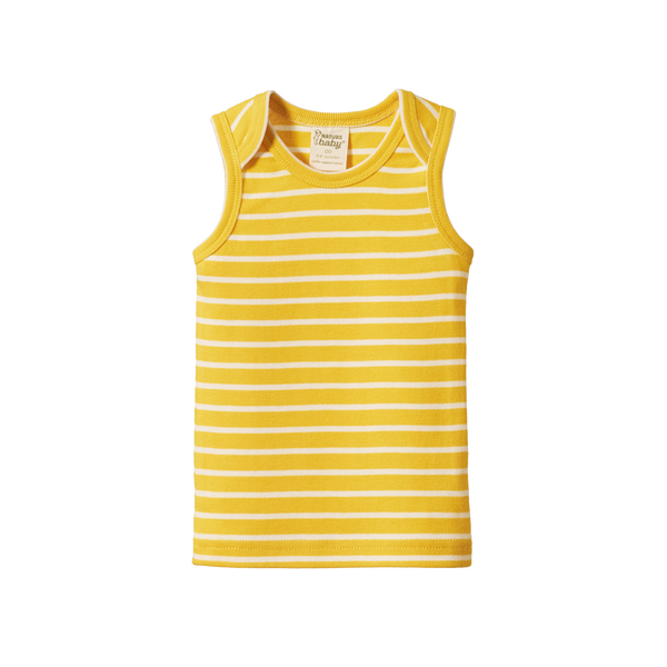 Singlet | Golden Yellow Sailor Stripe