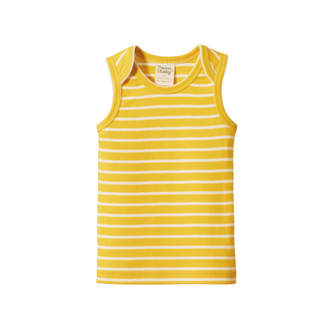 Singlet | Golden Yellow Sailor Stripe
