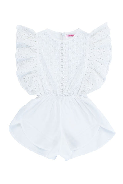 Delphine Playsuit | Cutwork and Lace