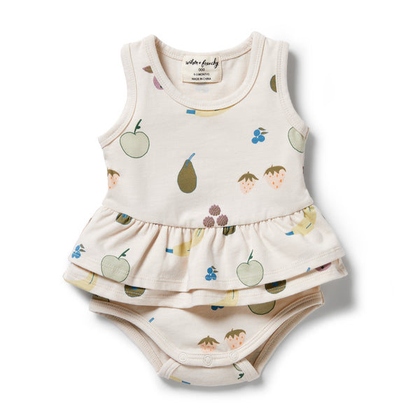 Ruffle Bodysuit| Fruity