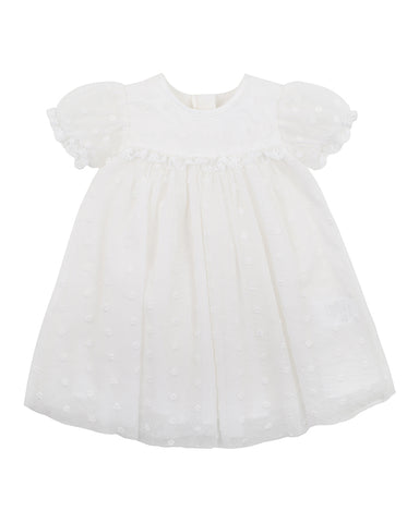Puff Sleeve Lace Dress | Ivory