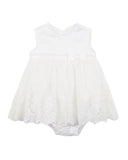 Lace Overlay Dress | Ivory