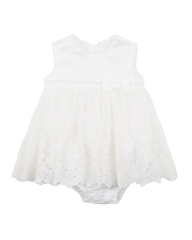 Lace Overlay Dress | Ivory