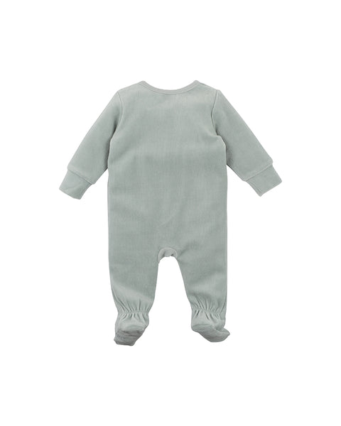 Atlas Velour Zip Onesie