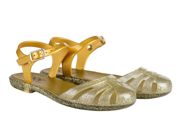 Mara Mini Sandal | Glitter Gold