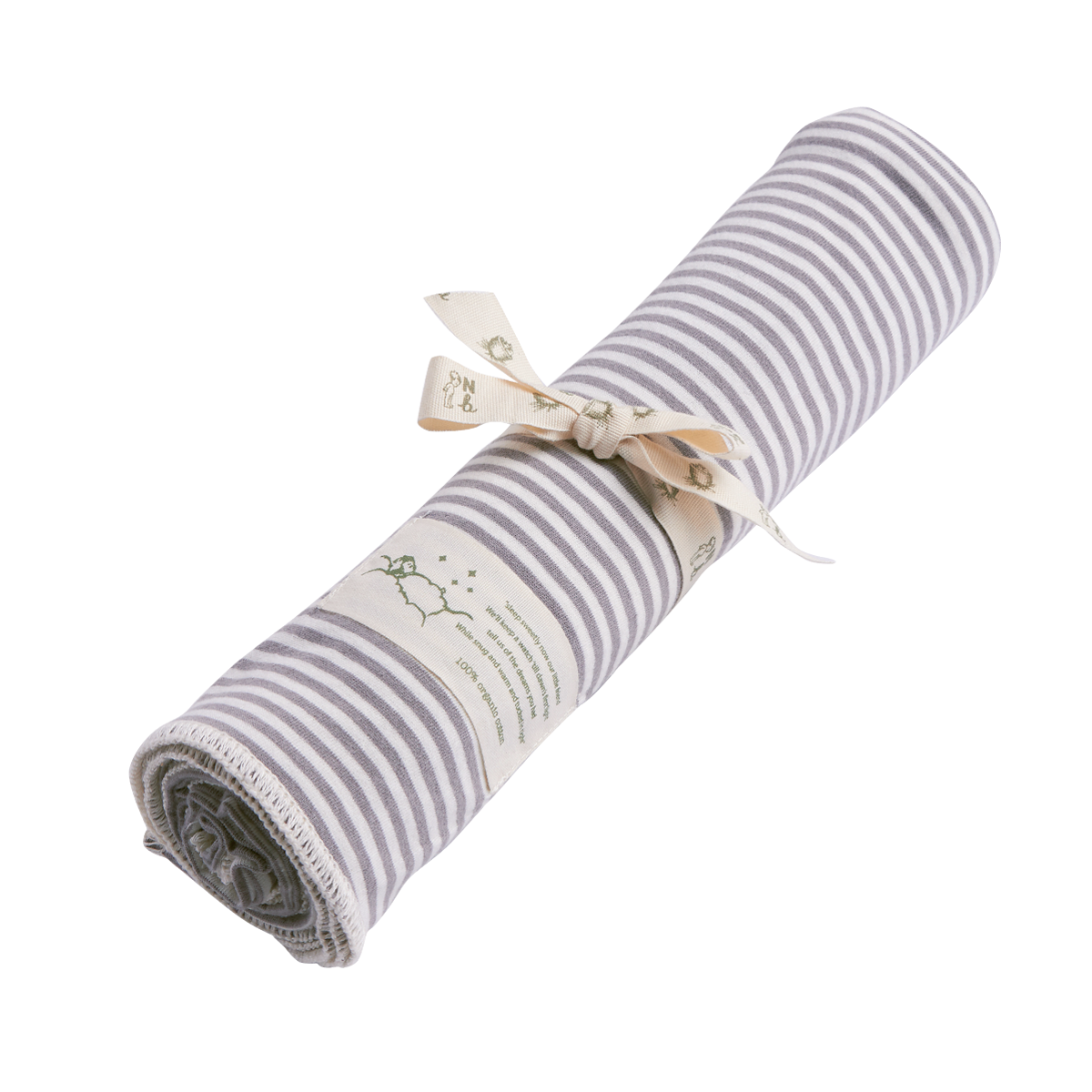 Wrap | Grey Marl Stripe