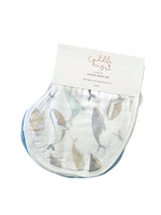 Burp Cloth/Bib | Whales & Blue