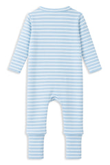 Mist Stripe Zip Romper