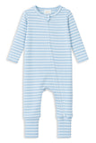 Mist Stripe Zip Romper